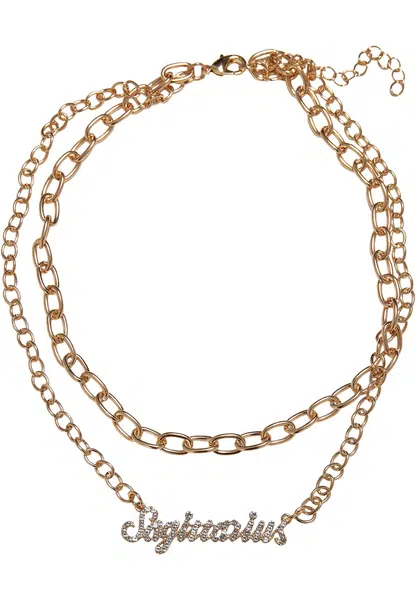 Diamond Zodiac Shooter Necklace - Golden Color