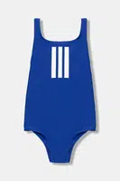 Jednodílné dětské plavky adidas Performance tmavomodrá barva, JX5644