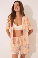 Pyžamo women'secret dámské, oranžová barva, bavlněné, 3132119