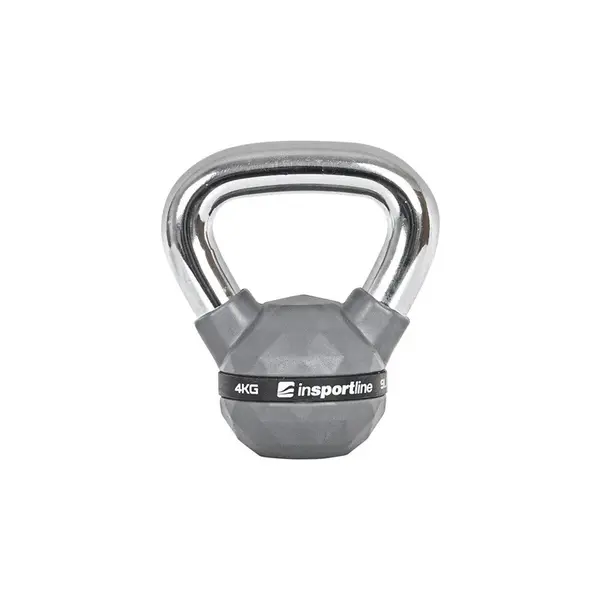 inSPORTline Pogumovaná činka  Ketlebel PU 4kg