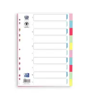 Oxford - Rozřaďovač Oxford A4/10 pastelových barev