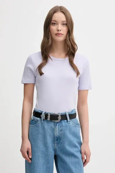 Bavlněné tričko United Colors of Benetton dámské, červená barva, 3GA2E16A2