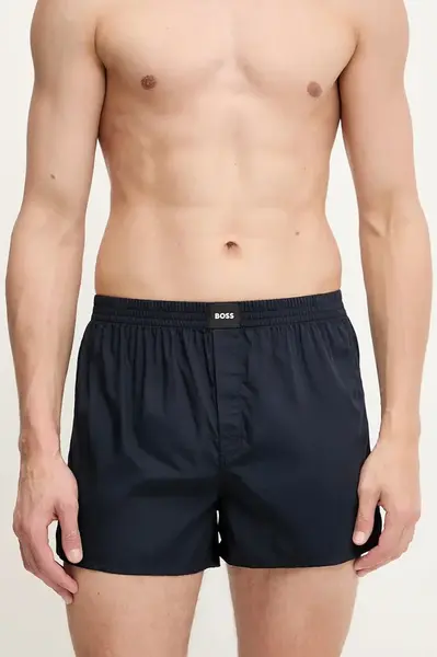 Bavlněné boxerky BOSS 2-pack modrá barva, 50515464