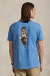 Bavlněné tričko Polo Ralph Lauren pánské, modrá barva, 710P00084