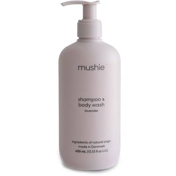 Mushie Organic Baby sprchový gel a šampon 2 v 1 pro děti Lavender 400 ml