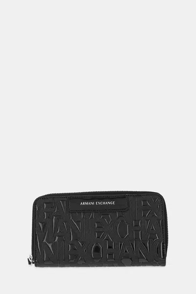 Peněženka Armani Exchange dámská, černá barva, XW001606 AF17290