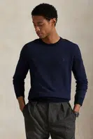 Vlněný svetr Polo Ralph Lauren pánský, šedá barva, 710949280