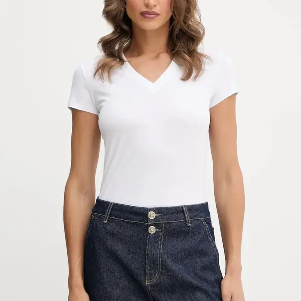 Tričko Armani Exchange dámské, bílá barva, XW001355 AF16294