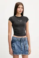 Tričko Guess Originals VINTAGE dámské, černá barva, W5YI43 J1314