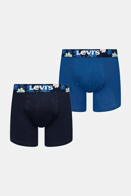 Boxerky Levi's 2-pack tmavomodrá barva, 37149-1116