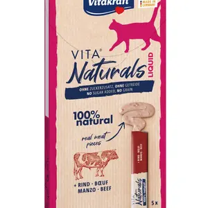 Vitakraft Vita Naturals Liquid hovězí 5x15 g