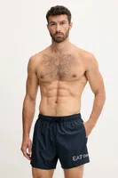Plavkové šortky EA7 Emporio Armani tmavomodrá barva, AF13049.7M000519