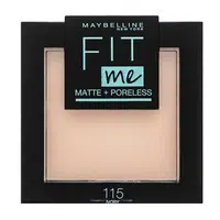 Maybelline Fit Me! Matte + Poreless Powder pudr s matujícím účinkem 115 Ivory 9 g