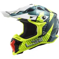 Motokrosová helma LS2 MX700 Subverter Astro Cobalt H-V Yellow M (57-58)