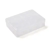 12 Grids Rectangle Plastic Bead Organizer Containers