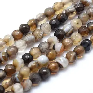 Natural Striped Agate/Banded Agate Beads