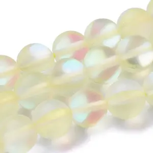 Synthetic Moonstone Beads Strands