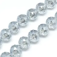 Electroplate Glass Bead Strands