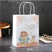 Rectangle Paper Gift Bags with Handle