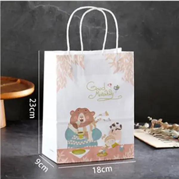 Rectangle Paper Gift Bags with Handle