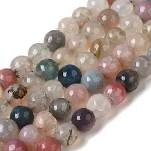 Dyed & Heated Natural Dragon Veins Agate Beads Strands