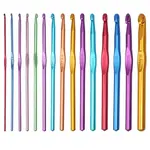 Aluminum Handle Head Crochet Hook Set