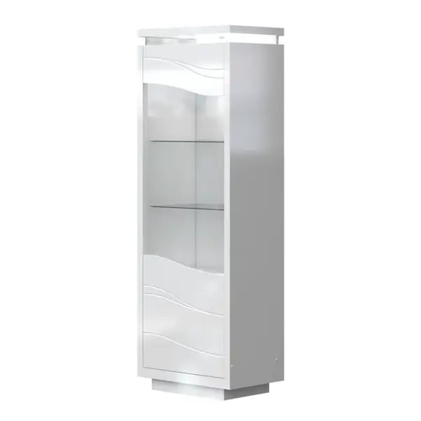 Vysoká vitrína kaia - bílá