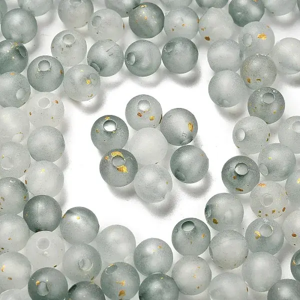 Frosted Transparent Acrylic Beads