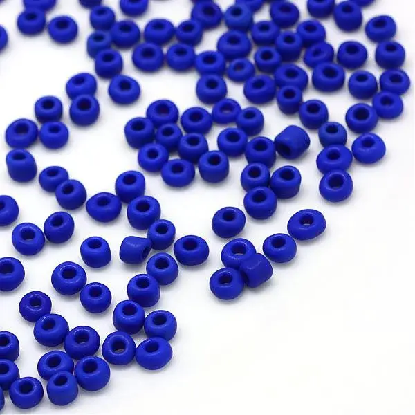 Frosted Opaque 12/0 Glass Seed Beads