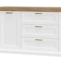 Kombinovaná komoda artis - bílá/ořech pacific