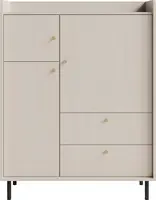 Vysoká komoda i ariana - béžová/dub pískový