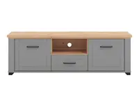 Tv stolek lotta - šedá/dub artisan