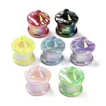 UV Plating Rainbow Iridescent Acrylic Beads