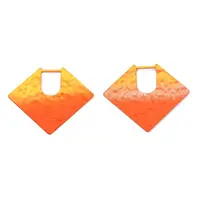Spray Painted Iron Pendants