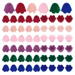 60Pcs 6 Colors Flocky Acrylic Beads