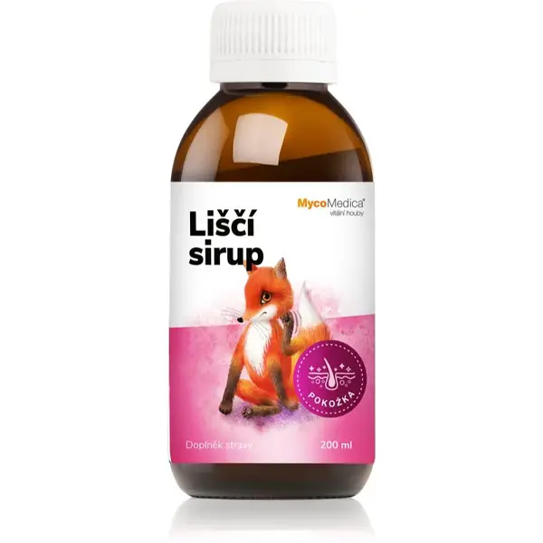 MycoMedica Liščí sirup sirup pro udržení normálního stavu pokožky pro děti 200 ml