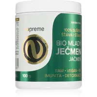 Nupreme Mladý ječmen BIO prášek v BIO kvalitě pro detoxikaci organismu a podporu imunity 100 g