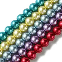 Eco-Friendly Glass Pearl Bead Strands