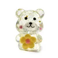 Transparent Resin Little Bear Ornament