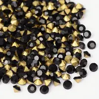 Back Plated Grade A Diamond Glass Pointed Rhinestone