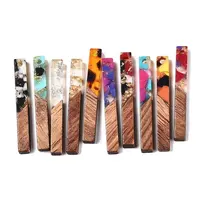 Epoxy Resin & Walnut Wood Pendants