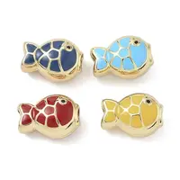 Brass Enamel Beads