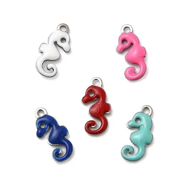 304 Stainless Steel Enamel Charms