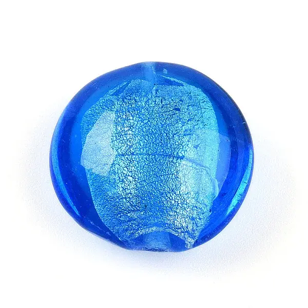 Handmade Silver Foil Glass Beads