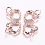 Long-Lasting Plated Brass Micro Pave Cubic Zirconia Charms