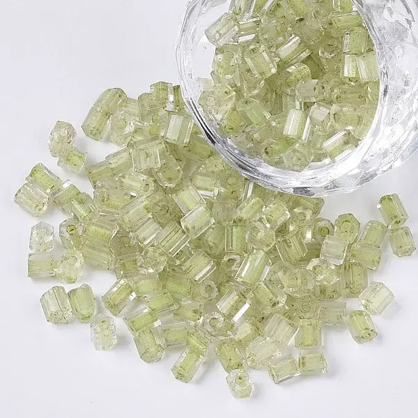 6/0 Two Cut Glass Seed Beads