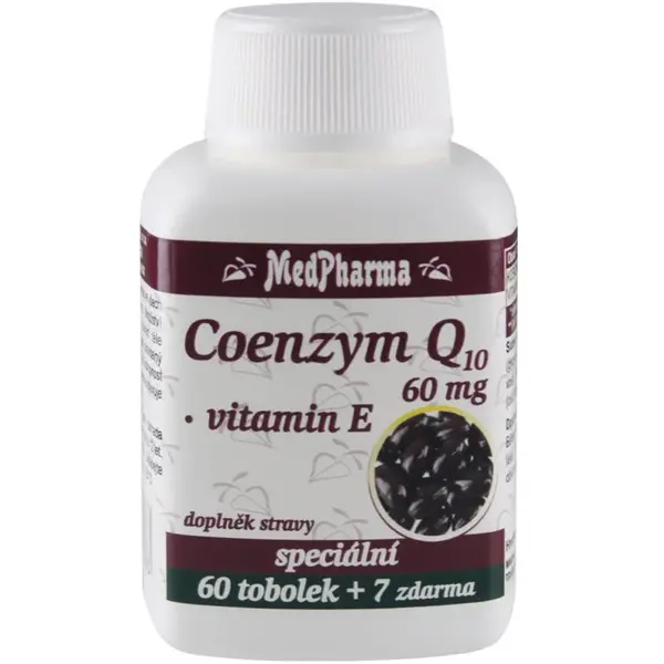 MedPharma Coenzym Q10 60mg tobolky s koenzymem Q10 67 cps