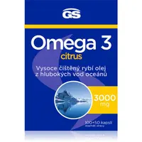 GS Omega 3 Citrus 3000 mg kapsle pro normální činnost srdce a mozku příchuť Citrus 150 cps