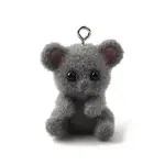 Flocky Opaque Resin Pendants