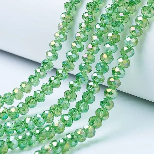 Electroplate Glass Beads Strands